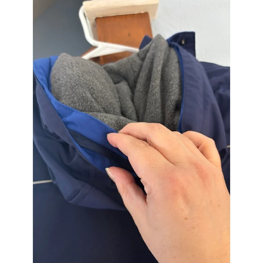 Mini Boden navy blue 8/9 winter parka coat jacket